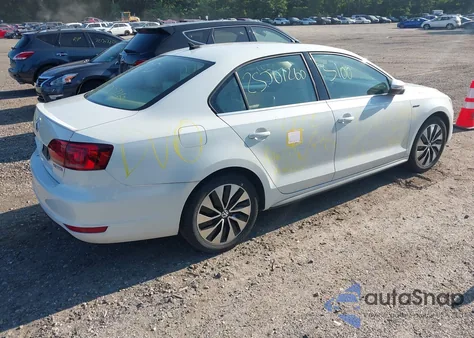 2013 Volkswagen Jetta Hybrid Sel Premium из США, поврежденный, VIN 3VW637AJ8DM319227